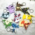 8 Styles 10cm Pokemon Pikachu Eevee Sylveon Espeon Umbreon Flareon Vaporeon Jolteon Key Chains