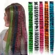 Synthetic Colored Feather Hair Clip-in Piano Zebra Line Feather Hair Extensions Girl Fake Hair