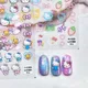 New Adhesive Cute Hello Kitty Nail Stickers 5d Fluorescent Nail Stickers Hello Kitty Melody