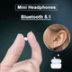 TWS Mini Earbuds Invisible Mini Headphones Bluetooth 5.1 Earphones Wireless Headsets HiFi Stereo