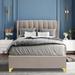 Everly Quinn Greaton 12" Soho Bed Frame w/ Headboard Decorative Long Lasting Simple Assembly Beds Upholstered/Velvet/ | Wayfair
