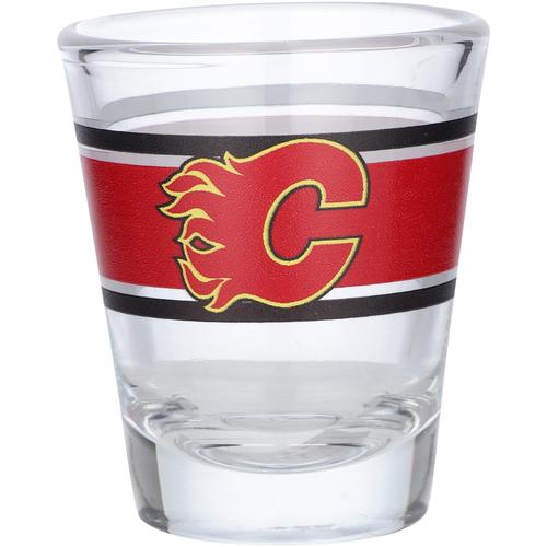 Calgary Flames 2oz. Streifen-Schnapsglas