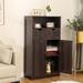 Red Barrel Studio® Archith Accent Cabinet Wood in Brown | 42.5 H x 23.6 W x 11.8 D in | Wayfair D38698F55FAD41FBA35CD4B7FD4E916C