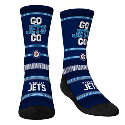 Rock Em-Socken für Jugendliche – Crew-Socken mit Team-Slogan der Winnipeg Jets Image