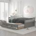 Solid Wood Daybed with Trundle and 3 Drawers, Space-Saving, Enhances Home Decor