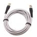 Type-C to USB-C 6ft PD Cable for Amazon Fire Max 11 (2023) - Charger Cord Power Wire Sync Braided Fast Long White Compatible With Amazon Fire Max 11 (2023) Tablet