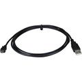 QVS 1 ft. USB Male-to-Male microUSB Charge-Sync Cable - Black - 1