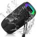 UrbanX Scorpio Series Bluetooth Speaker IPX5 Waterproof Speakers 360Â° HD Surround Sound with Punchy Bass True Wireless Pairing BT5.3 Portable Speaker for LG G5 - Black