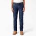Dickies Women's Regular Fit Work Jeans - Medium Blue Size 27 (FD086)