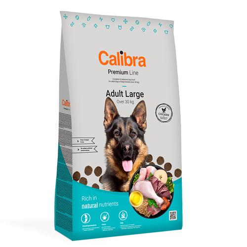 12kg Calibra Dog Premium Line Adult Large Breed Huhn Hundefutter trocken