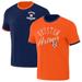 Men's Darius Rucker Collection by Fanatics Navy/Orange Houston Astros Two-Way Ringer Reversible T-Shirt