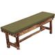 Waigg Kii Waterproof Garden Bench Cushion 2/3 Seater Outdoor Indoor,100/120cm Garden Bench Cushions Seat Pad Mat for Swing Patio Garden Home (150x45cm,Dark green)