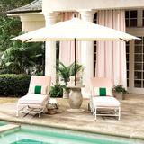 Rectangular Patio Umbrella - Canvas Spa Sunbrella, Bronze - Ballard Designs Canvas Spa Sunbrella - Ballard Designs