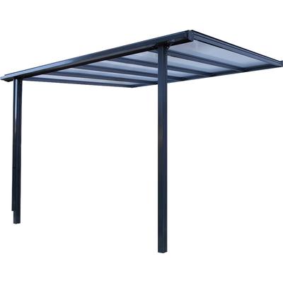 Terrassendach BECKMANN "TREND Gr. 1", grau (anthrazit), B:312cm T:250cm, Aluminium, Kunststoff, Terrassenüberdachungen Image