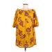 Old Navy Casual Dress - Popover: Yellow Dresses - New - Women's Size Medium