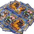 random 9pcs/bag Pokemon Flash Cards TCG:Evolutions Booster Box Trading Card Game Collection Children