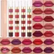 5 In 1 Matte Lippenstift Samt Sexy Red Lip Tint Langlebige Nicht-stick Tasse Lip Gloss Set Lip öl