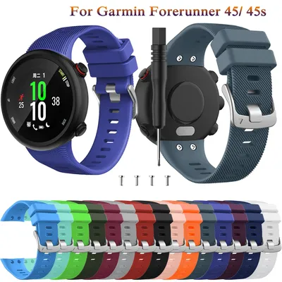 Silikon Für Garmin Forerunner 45 S Ersatz armband armband für Garmin Forerunner 45 smart watch für