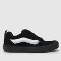 Vans knu skool trainers in black