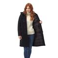 Womens Long Duffle coats -- Navy Blue