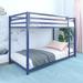 Rosebery Kids Twin Over Twin Metal Bunk Bed in Blue