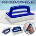 Yyeselk Swimming Pool Brush Handheld Swimming Pool Equipment Sponge Brush Scrub Cleaning Swimming Pool Cleaning Brush Hand Equipment Door Window Cleaning Tools with Fine Bristles for Pool Shower