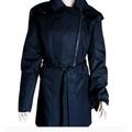 VINCE CAMUTO Women s hooded asymmetrical Trench Rain coat Size Large