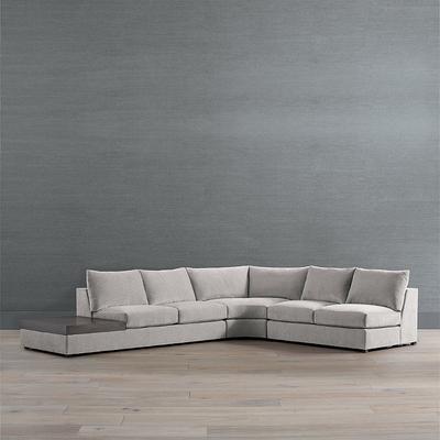 Maren Modular Seating Collection - Armless Loveseat, Natural Celeste Performance - Frontgate