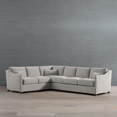 Reagan Modular Collection - Left Arm Loveseat, Indigo Poppy - Frontgate