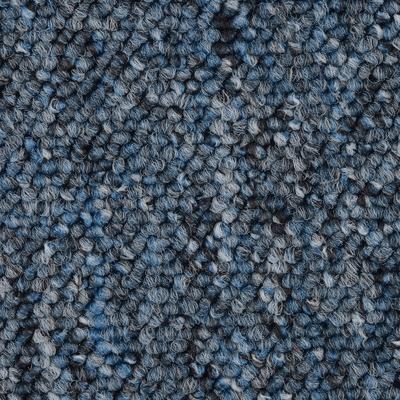 Teppichboden BODENMEISTER "Astano, Schlinge, Made in Netherlands", blau, B:400cm H:6mm L:850cm, Polypropylen, Teppiche, meliert, Breite 400 oder 500 cm, Wohnzimmer, Schlafzimmer
