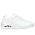 Skechers Men's Uno - Stand On Air Sneaker | Size 9.5 Wide | White | Textile/Synthetic