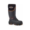 Dryshod Megatar Extreme-Protection Work Boot - Men's Black/Orange 9 MEG-MH-BK-009