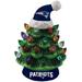 New England Patriots 8" Light Up Ceramic LED Christmas Tree