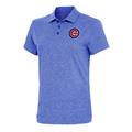 Women's Antigua Heather Royal Chicago Cubs Motivated Polo