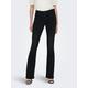 Bootcut-Jeans ONLY "ONLBLUSH MID FLARED DNM TAI1099 NOOS" Gr. XS (34), Länge 32, schwarz (washed black) Damen Jeans Bootcut