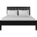 Camden Isle Furniture Graham Wooden Platform Bed w/ Slatted Headboard Wood in Black | 43.3 H x 78.3 W x 83.5 D in | Wayfair 114133