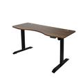 Symple Stuff Herrod Height Adjustable Standing Desk Wood/Metal in Black | 52 W x 27 D in | Wayfair 97C0F1F256C84A408A571B54323DBA06