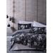 East Urban Home Gray/100% Cotton Duvet Cover Set Cotton in Black | 63" x 87" Duvet Cover + 2 Additional Pieces | Wayfair