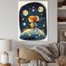 Harriet Bee Youthful Imagination In Bloom I On Canvas Print Plastic in Blue/Brown/Pink | 44 H x 34 W x 1.5 D in | Wayfair