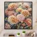 Red Barrel Studio® Rondall Orange Pink Chrysanthemum Scenery II On Canvas Print Canvas in Brown/Green/Orange | 24 H x 24 W x 1 D in | Wayfair