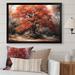 Red Barrel Studio® Cirillo Fall Foliage Tree In The Woods II On Canvas Print Canvas in Black/Orange | 12 H x 20 W x 1 D in | Wayfair