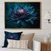 Latitude Run® Purple Sacred Lotus Floral Bloom II On Canvas Print Metal in Blue/Indigo | 16 H x 32 W x 1 D in | Wayfair