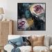 Red Barrel Studio® Pink Rose Symphony I Framed On Canvas Print Canvas in Black/Pink | 16 H x 16 W x 1 D in | Wayfair