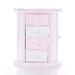 Red Barrel Studio® Musical Jewelry Box Velvet in Pink/White | 6 H x 6.6 W x 6.6 D in | Wayfair 343DB9BEA79E4687903AC45AF566AFCF