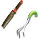 Hand soil knife + Ergonomic hand cultivator - Multifunctional tools for your garden - Gardening - Root cutter