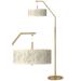 Weeping Willow Giclee Warm Gold Arc Floor Lamp