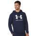 Under Armour Men's Under Armour Rival Fleece Logo Hoodie (Size XXXL) Midnight Navy/White, Cotton,Polyester