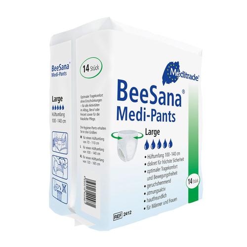 Meditrade BeeSana Medi-Pants Diskrete Einweghose Inkontinenzhöschen Gr. XL 14 St Inkontinenzslip