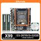 Motherboards ENVINDA X99 Motherboard Kit With Xeon E5 2676V3 LGA2011-3 CPU 2 16GB PC3 1600MHz DDR3 DIMM Memory RAM REG ECC NVME M.2