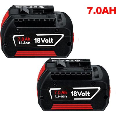 2X7,0Ah Akku für Bosch 18V Professional gba gsr gsb BAT618 BAT609 622 neu